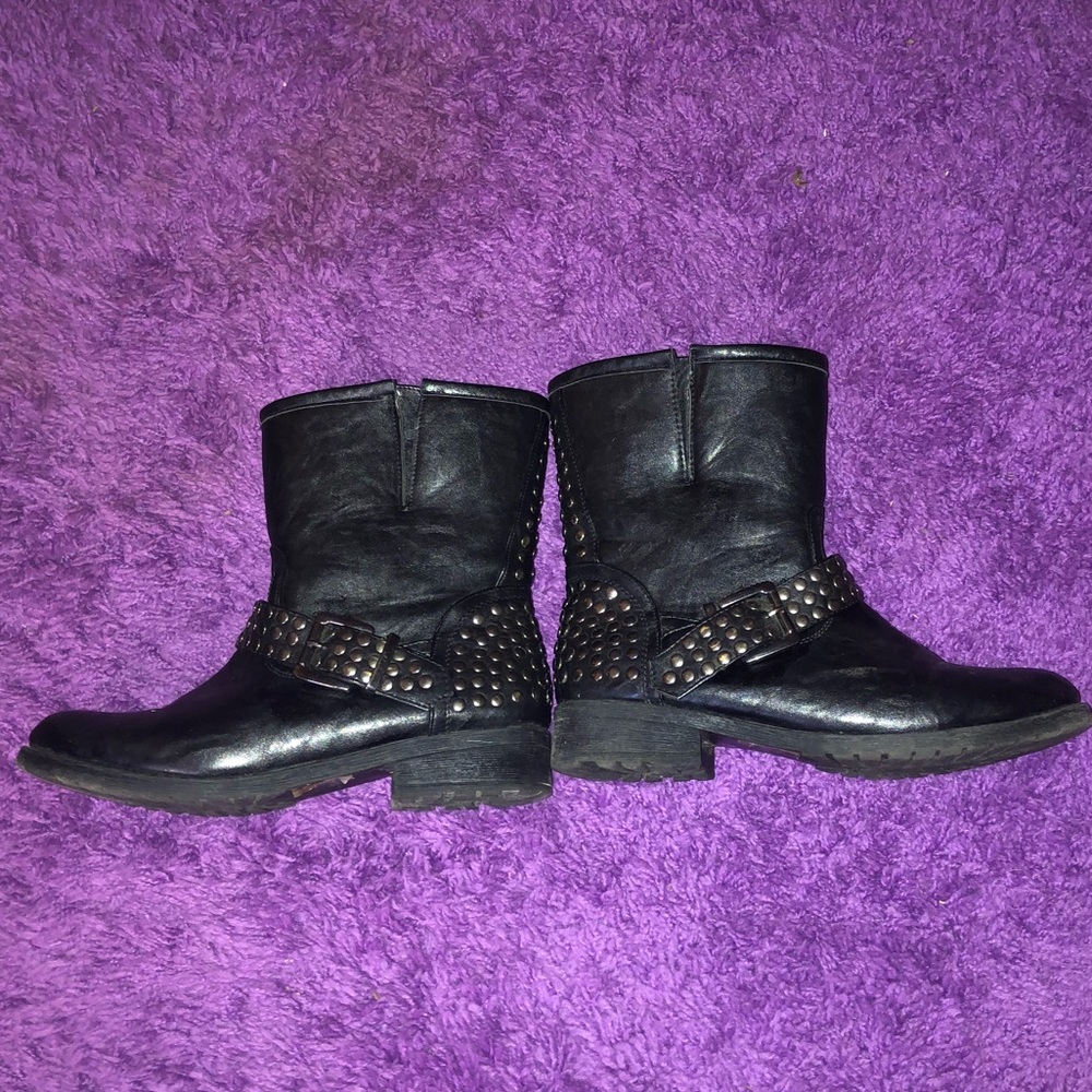 Studded Biker Boots - Picture 2 of 4